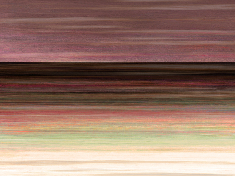 WAITING FOR DAWN 4 HORIZONTAL - MINIMALIST OCEAN LANDSCAPE PAINTING