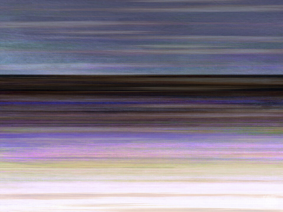 WAITING FOR DAWN 5 HORIZONTAL - MINIMALIST OCEAN LANDSCAPE PAINTING