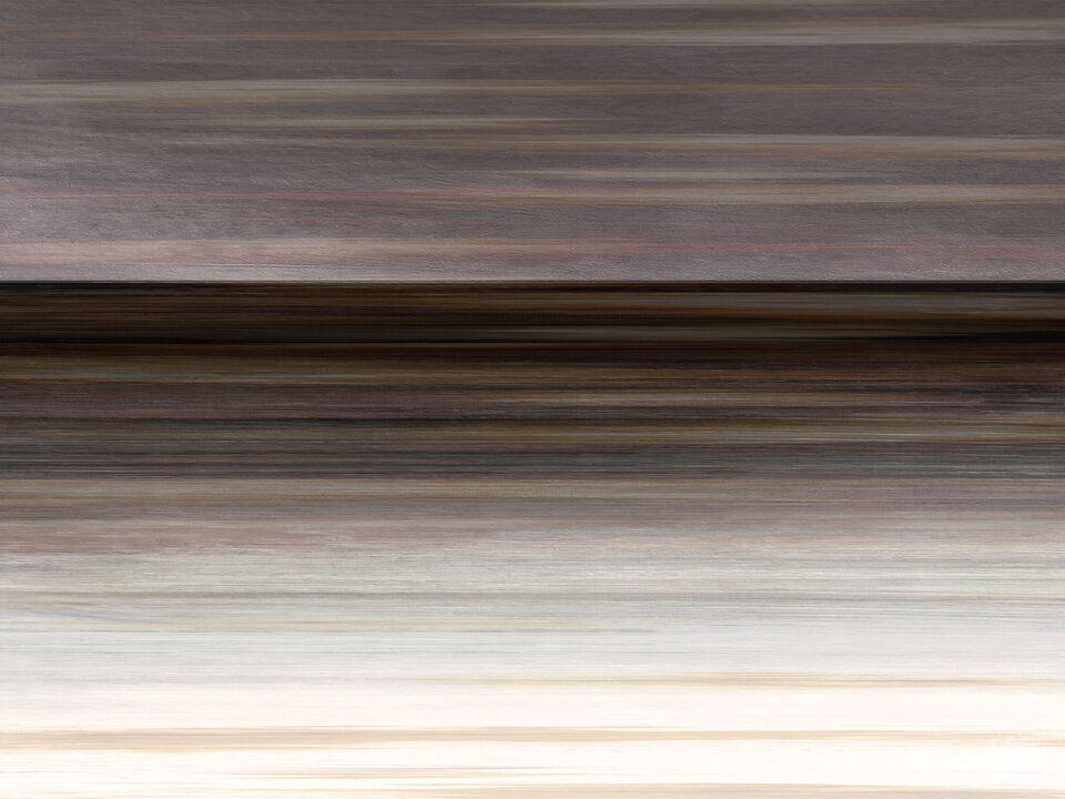 WAITING FOR DAWN 7 HORIZONTAL - MINIMALIST OCEAN LANDSCAPE PAINTING