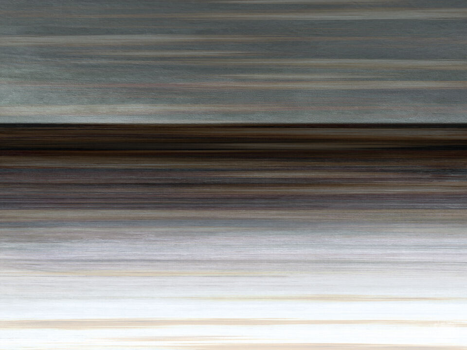 WAITING FOR DAWN 8 HORIZONTAL - MINIMALIST OCEAN LANDSCAPE PAINTING