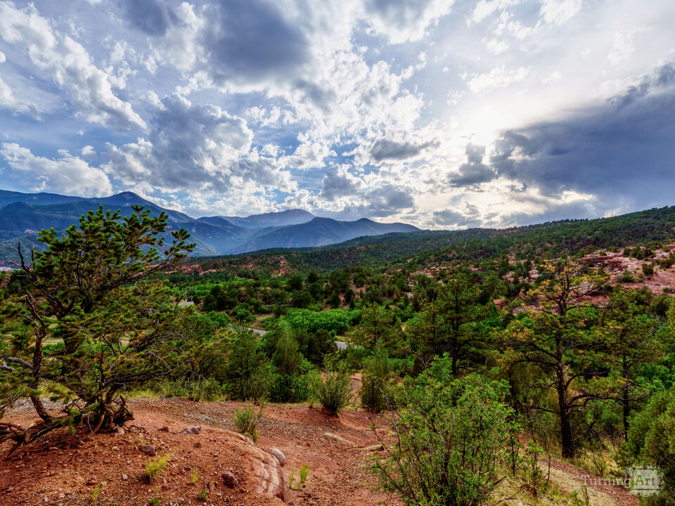 Colorado Pikes Peak Evening Landscape