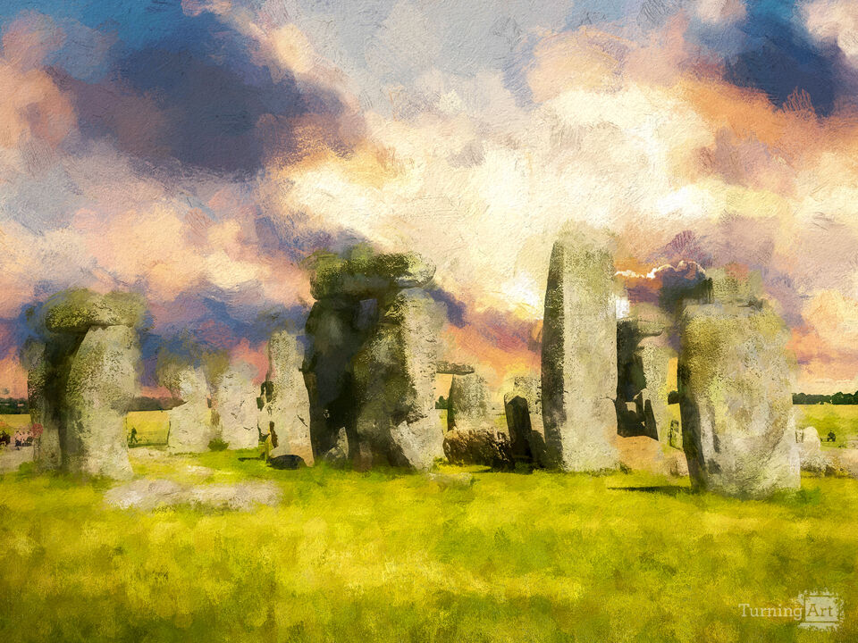 Dramatic Stonehenge - Impressionist Style