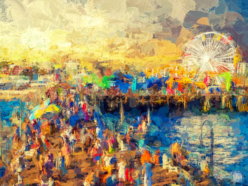 Santa Monica Pier Colors
