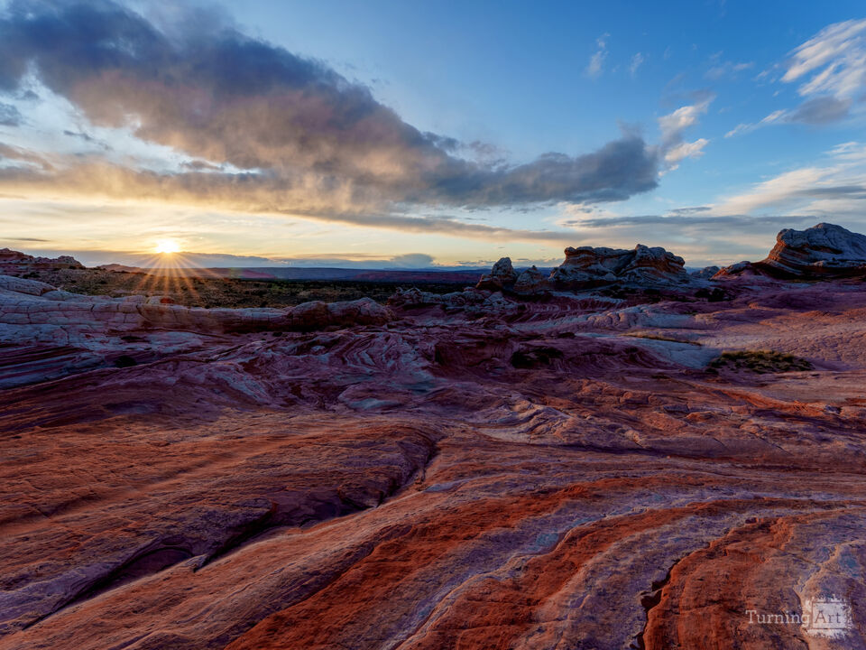 White Pocket Arizona At Sunset