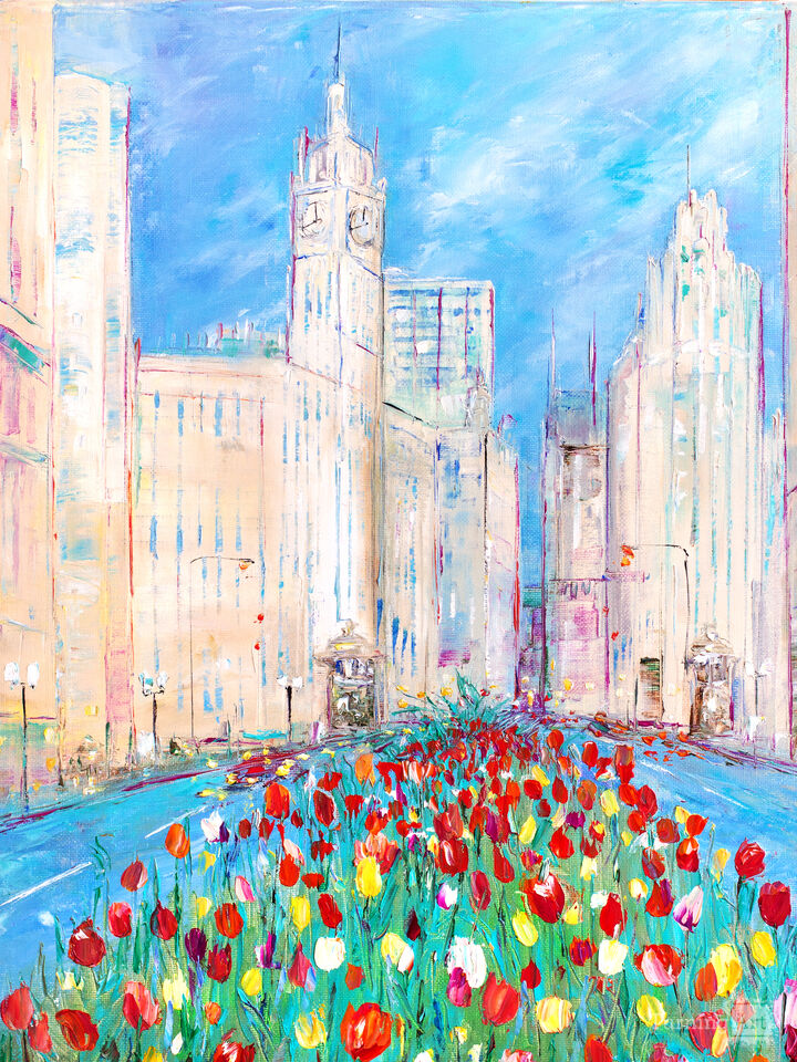 Spring Bloom in Downtown Chicago