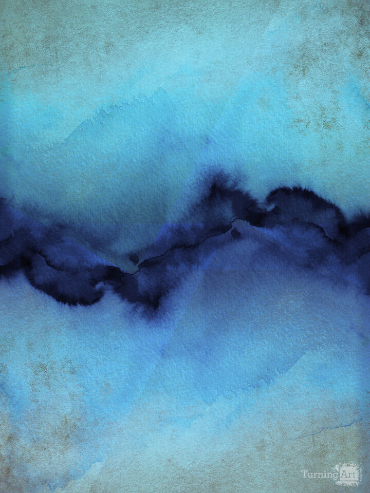 THE VIBE, COOL BLUE GREY - ABSTRACT ORGANIC PAINTING