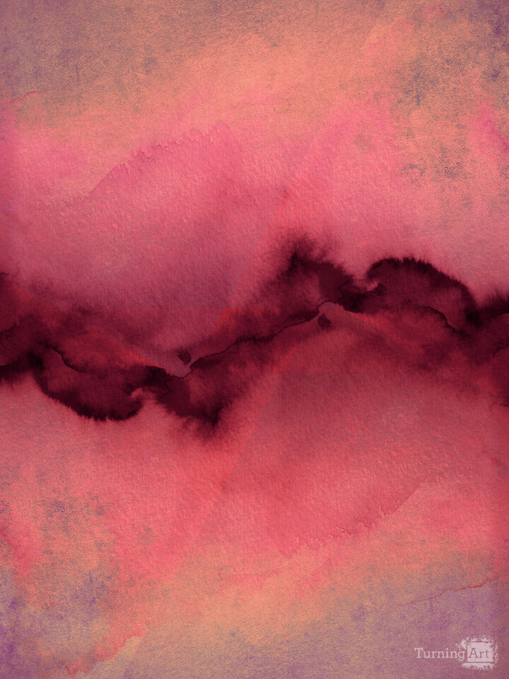 THE VIBE, HOT PINK BURGUNDY - ABSTRACT ORGANIC PAINTING
