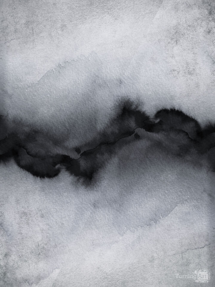 THE VIBE, BOLD GREYSCALE - ABSTRACT ORGANIC PAINTING