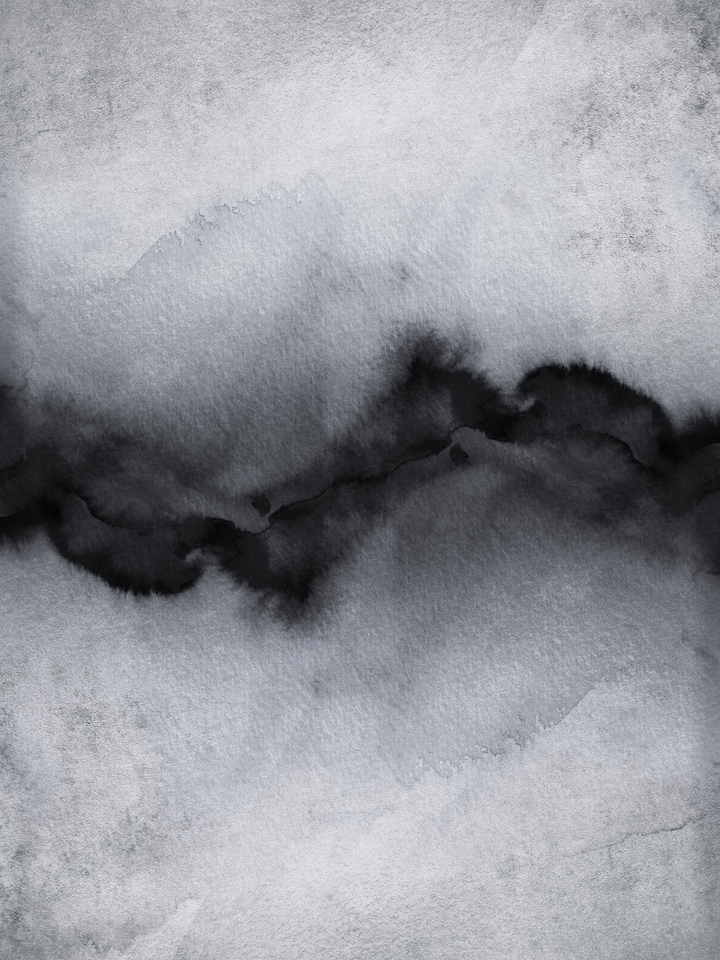 THE VIBE, BOLD GREYSCALE - ABSTRACT ORGANIC PAINTING