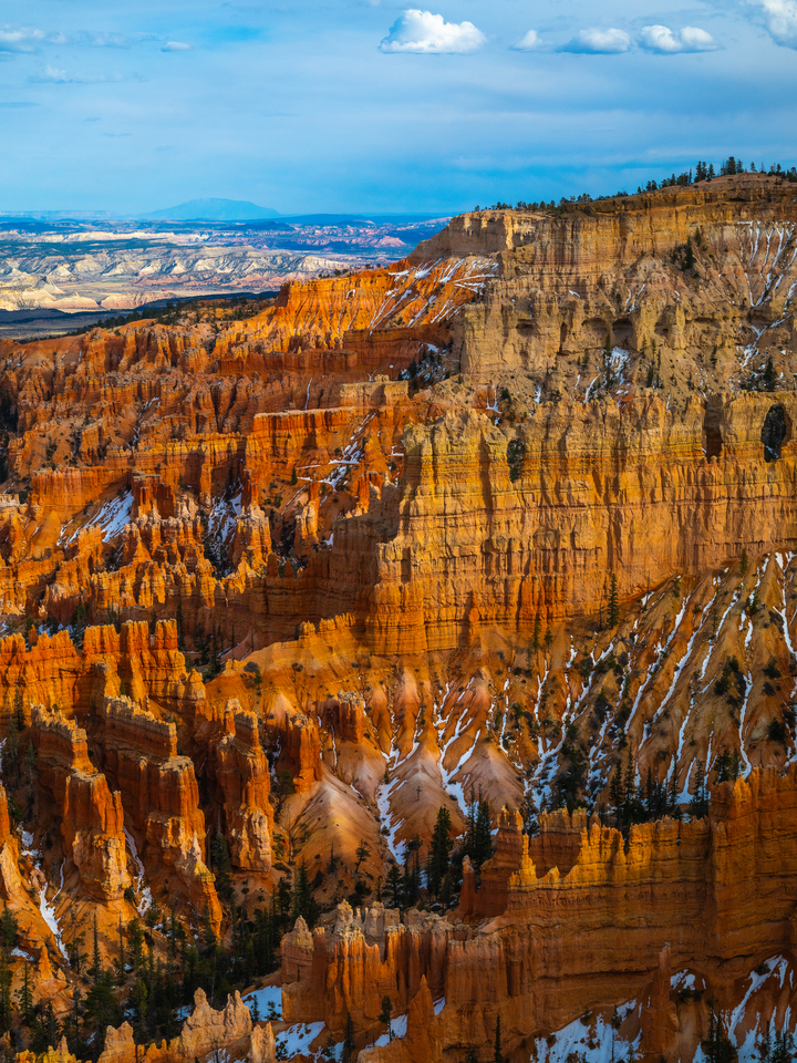 Dawn Lit Wall of Spires