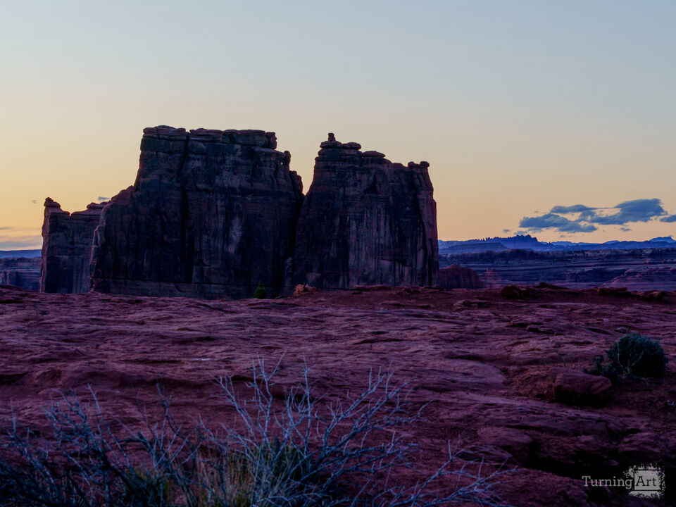 The Organ Arches After Sunset
