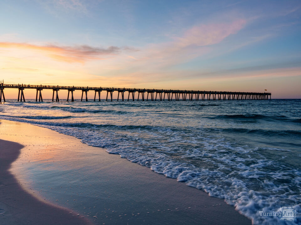 Golden Pensacola Shoreline Glare