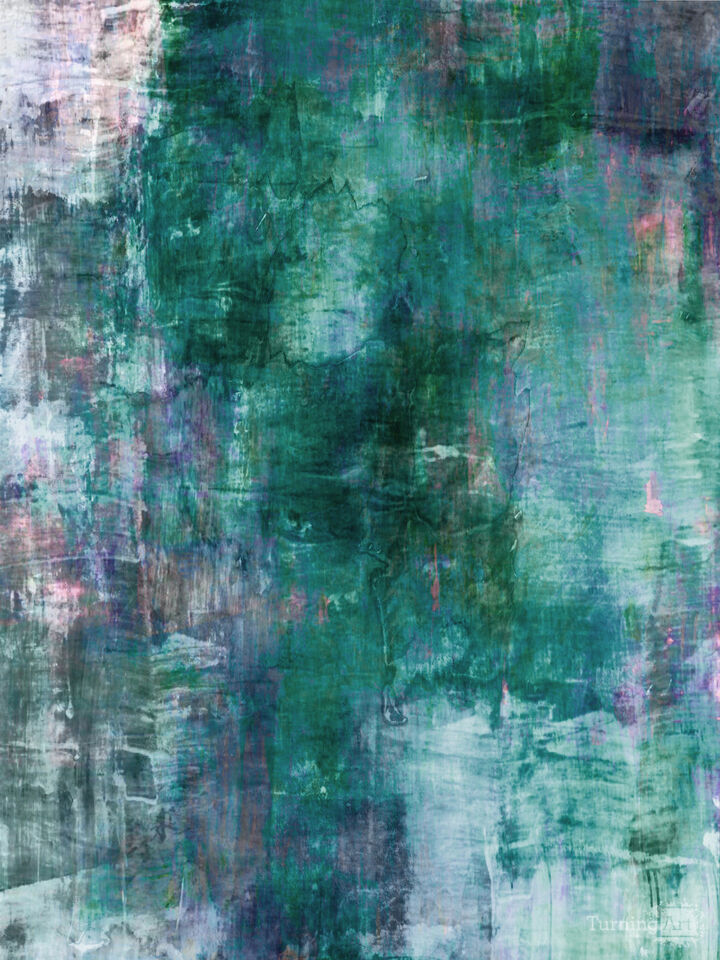 THE BLUR, BLUE PLANET - ABSTRACT CONTEMPORARY PAINTING