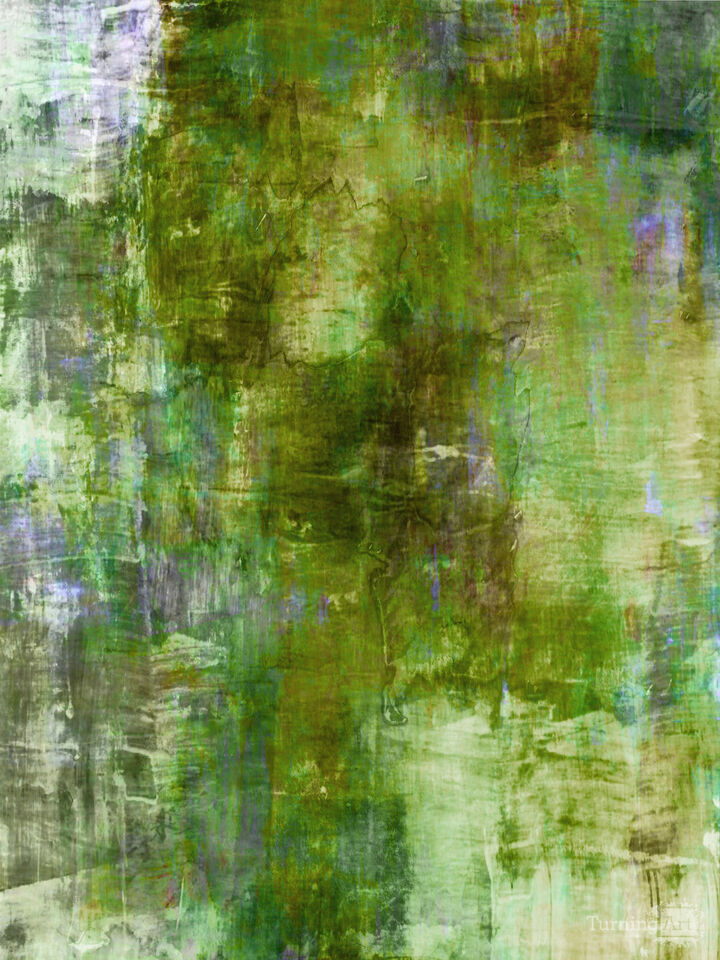 THE BLUR, GREEN EARTH - ABSTRACT CONTEMPORARY PAINTING