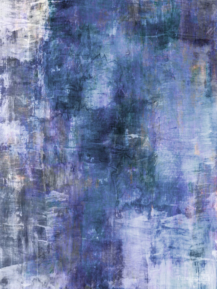 THE BLUR, PURPLE ENCLAVE - ABSTRACT CONTEMPORARY PAINTING