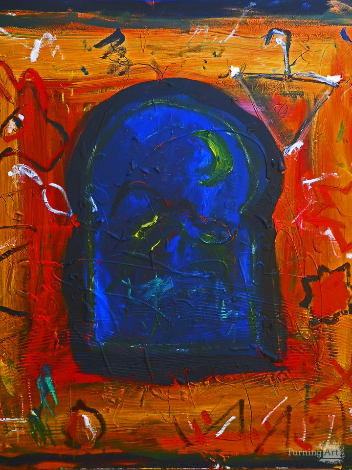 Fenêtre marocaine dans la nuit