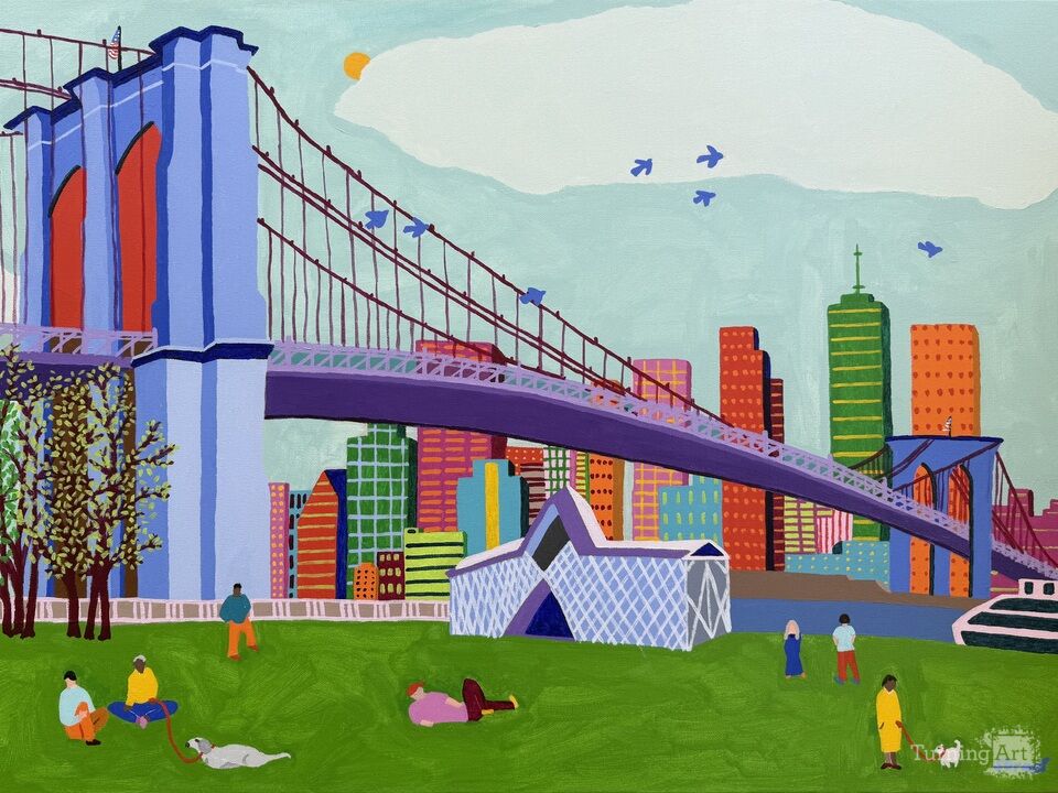 A Good Day at the Brooklyn Bridge