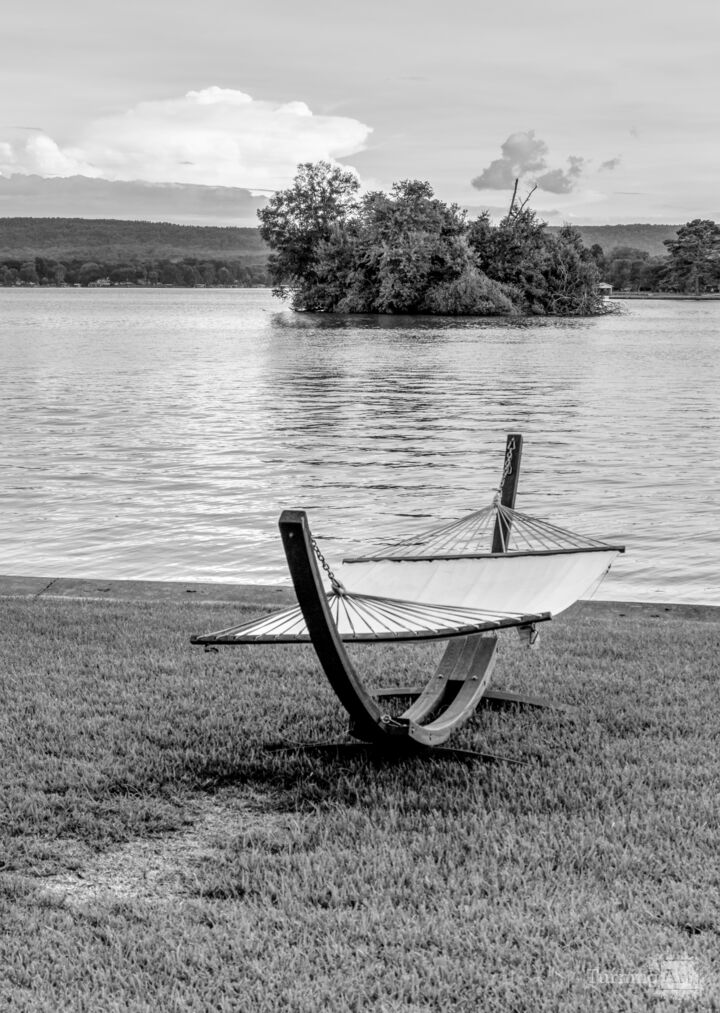 Inviting Hammock By Ouachita Grayscale