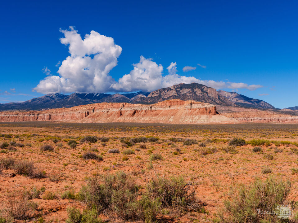 Desert View Of Henry Mountains