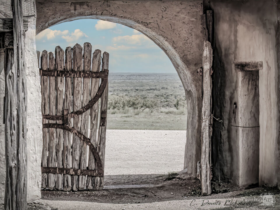 Gate at Alamo Village