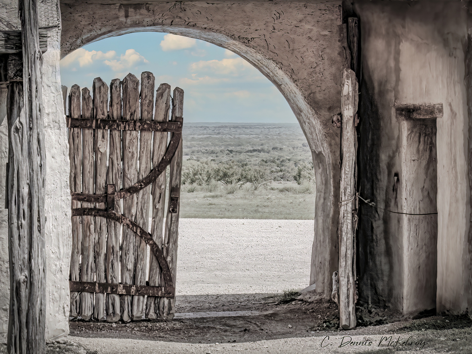 Gate at Alamo Village