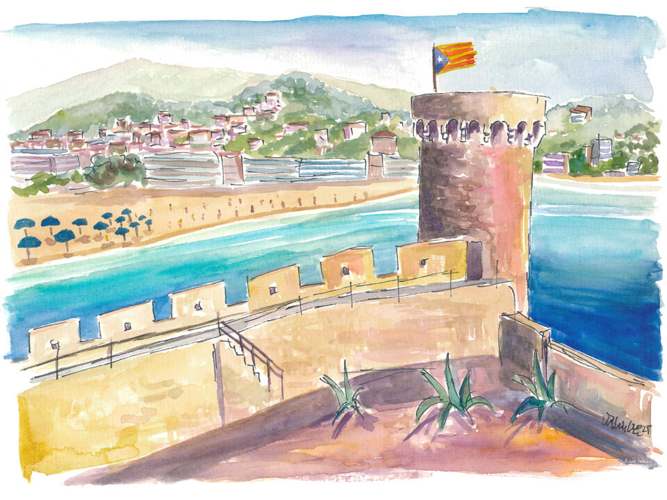 Tossa de Mar Coastal Charm with Castle Tower