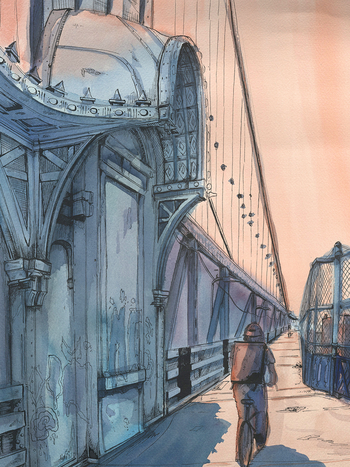 "Manhattan Bridge Bike Path"