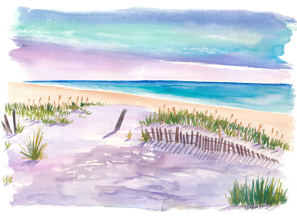 Gulf Island Dreams Framed by Wandering Dunes