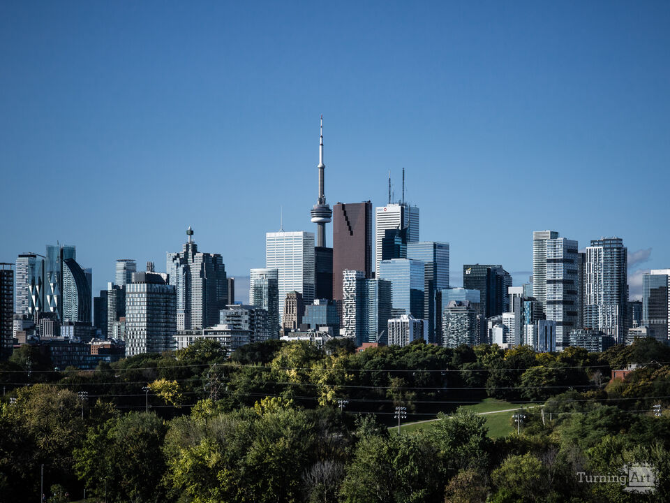 Toronto Skyline From Riverdale Park No 8 Color Version
