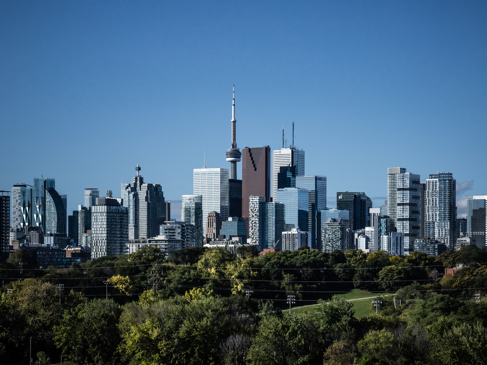 Toronto Skyline From Riverdale Park No 8 Color Version