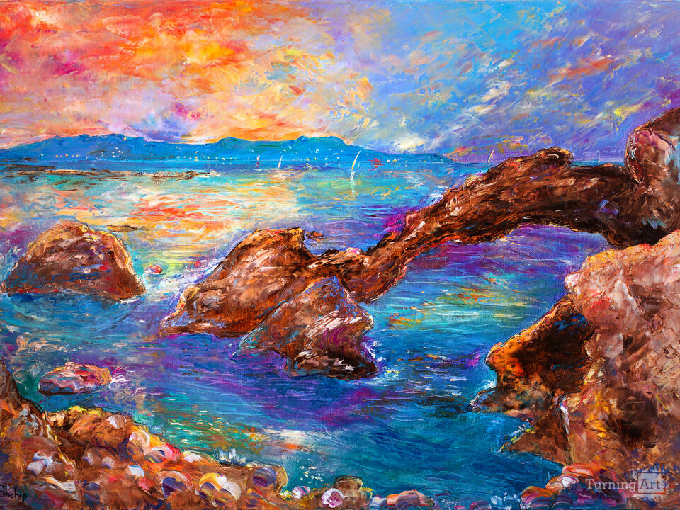 Sunset Over the Empúries Coast