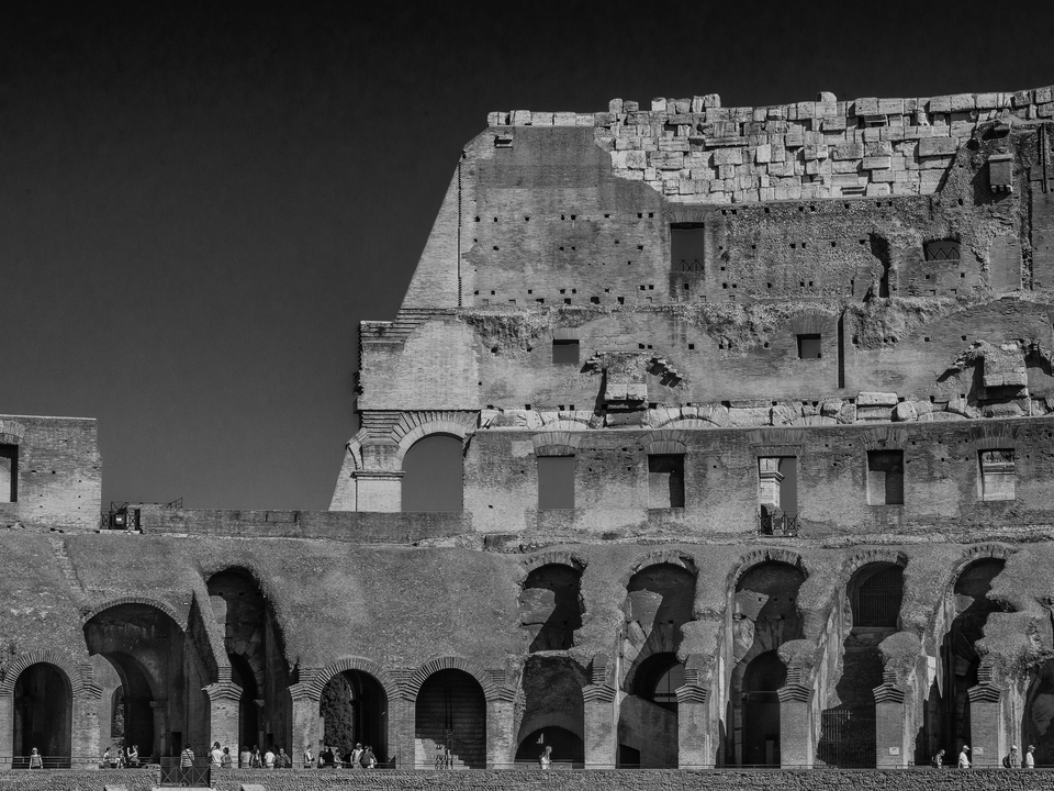 The South Wall of the Colosseum in Rome 
