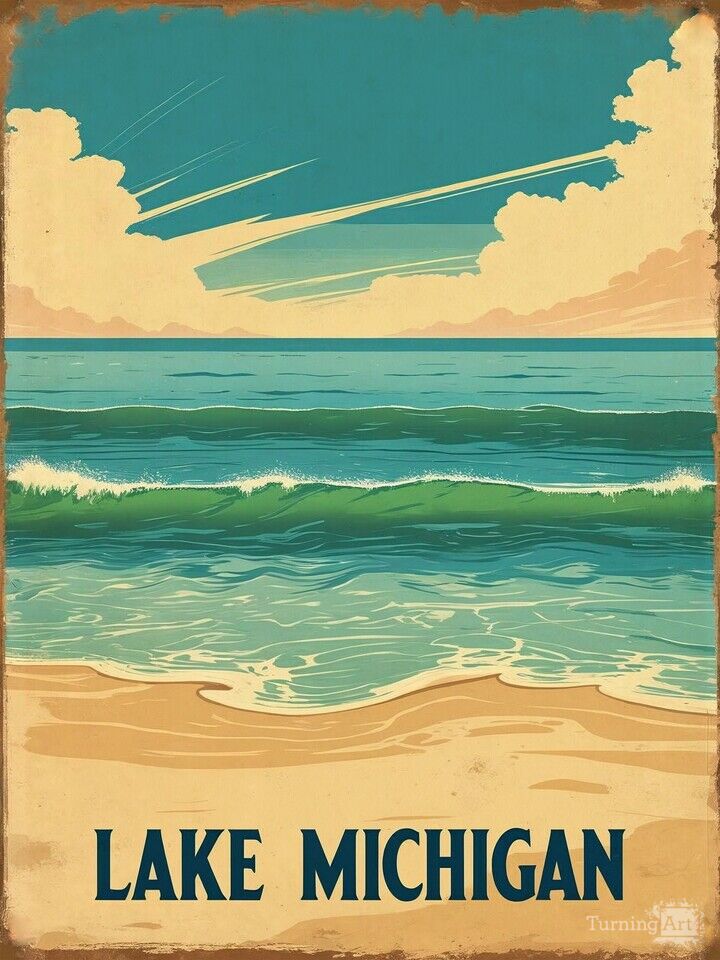 Lake Michigan with Clouds