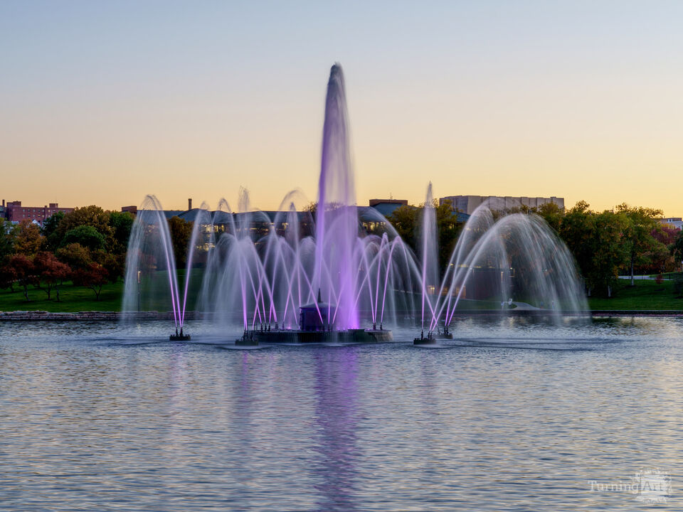Purple Heartland Of America Fountain