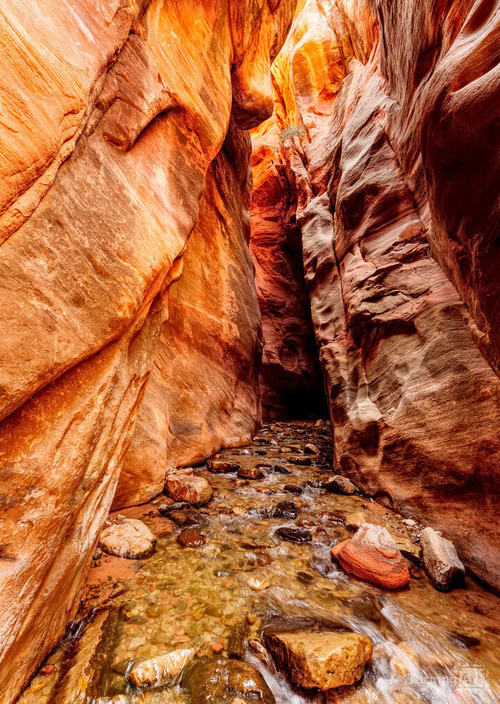 Kanarra Falls Slot Canyon Vertical