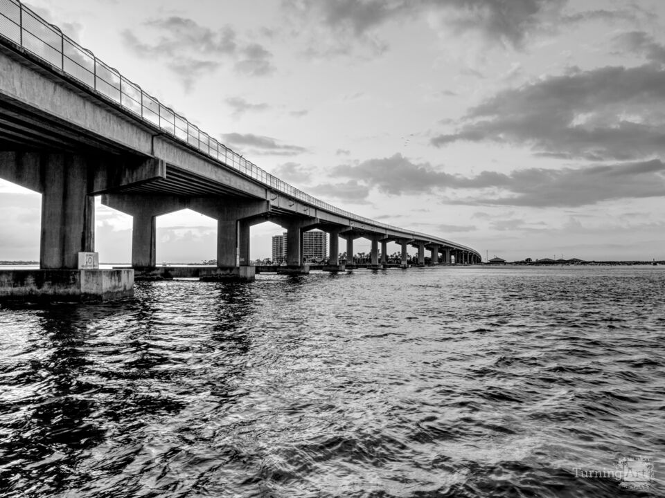 Perdido Pass Seawall Park Sunrise Grayscale
