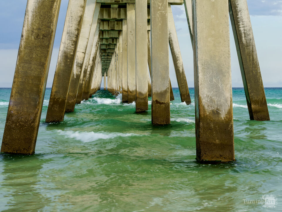 Under Navarre Pier After A Storm