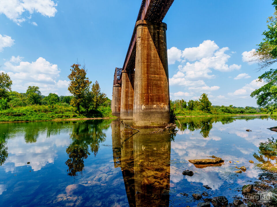 Under The Cotter Railroad Bridge