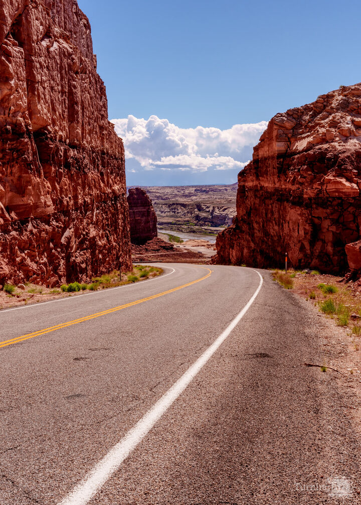 Utah Drive Near Hite Overlook