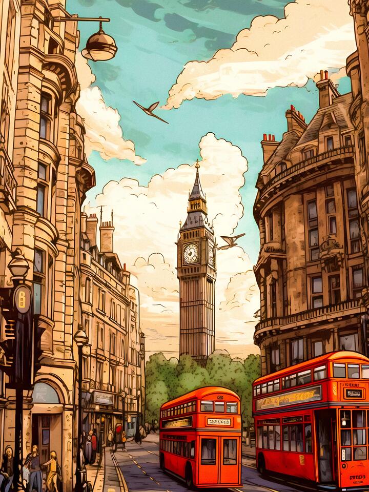 London Travel Art