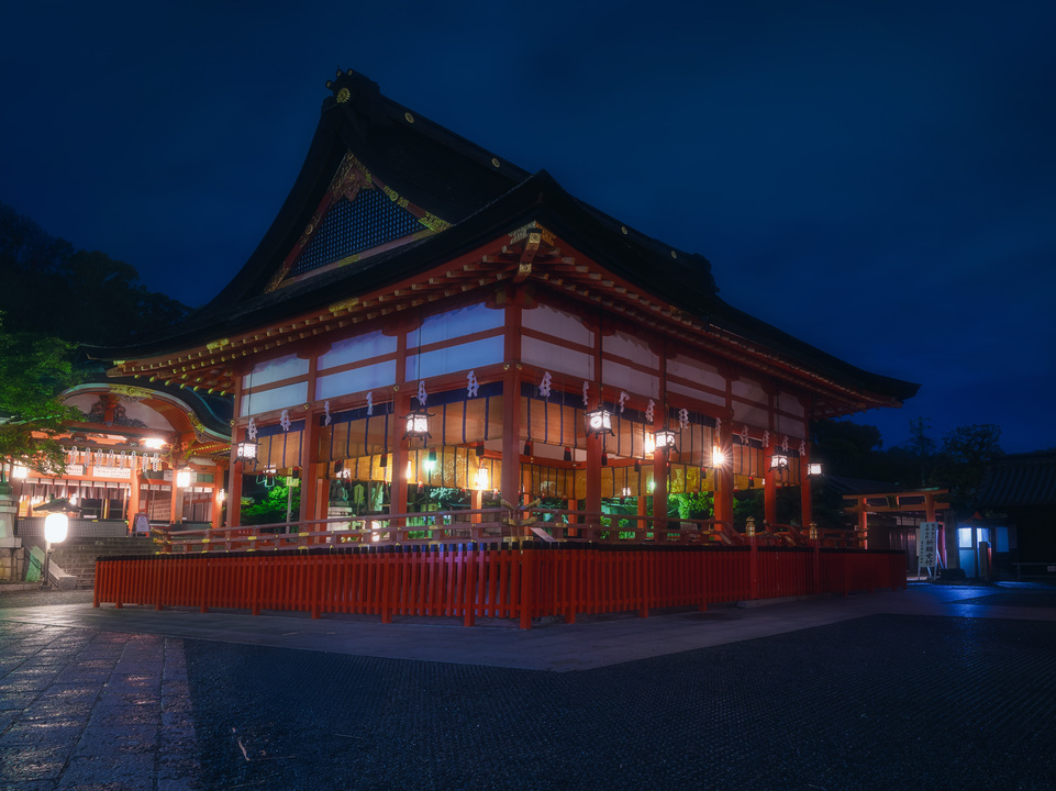 Fushimi Inari Torii Gates at Night