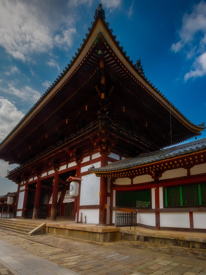 Temple Gate under Blue Skies