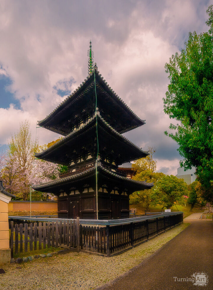 Pagoda in the Springtime