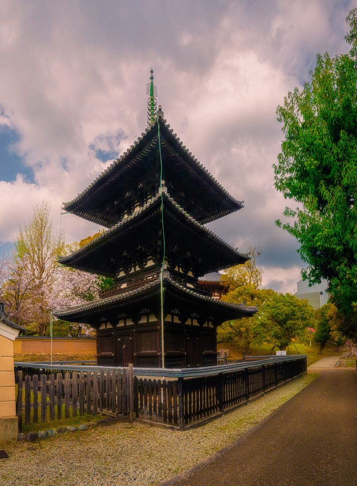 Pagoda in the Springtime