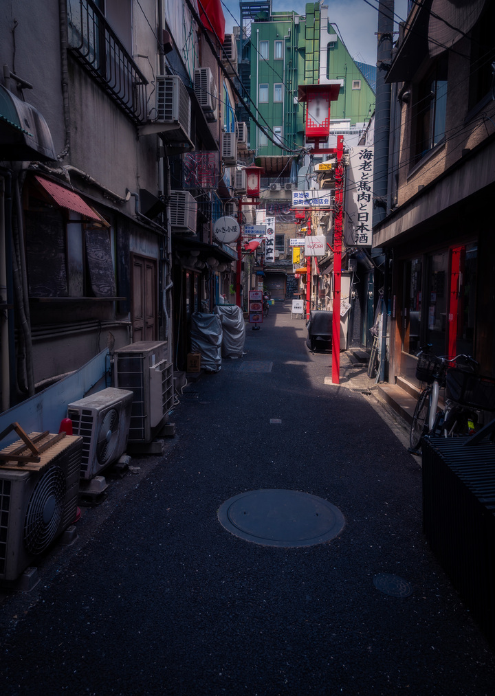 Quiet Alley in Tokyo's Business District