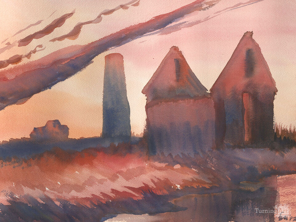 "Sunset, Cuttyhunk I"