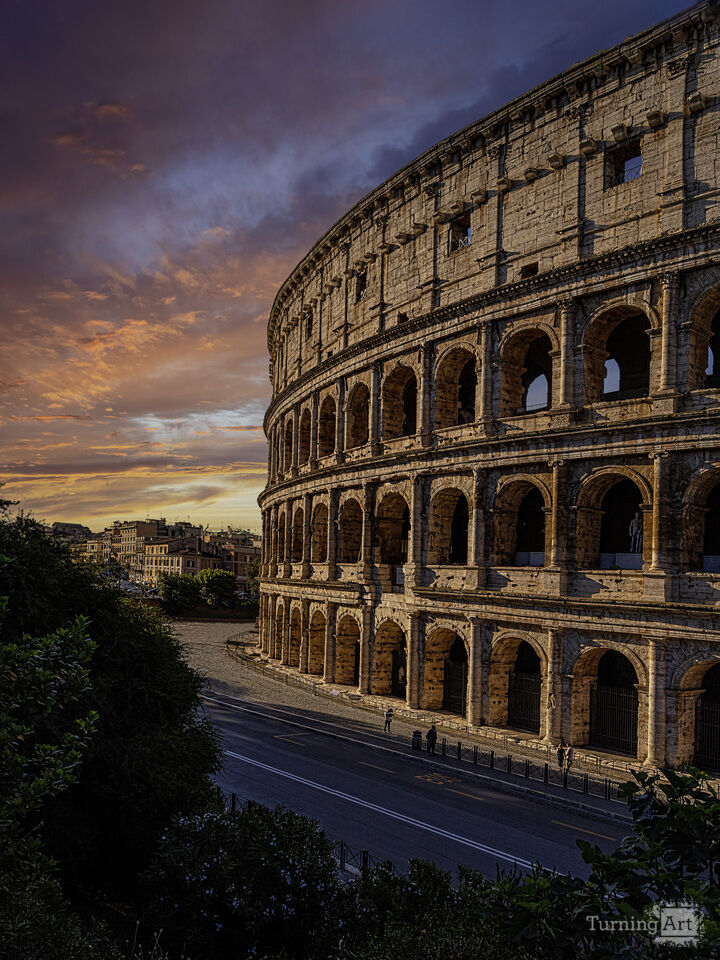 Roman Coliseum at Dawn