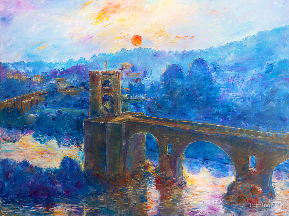 Besalu Morning over the Fluvia