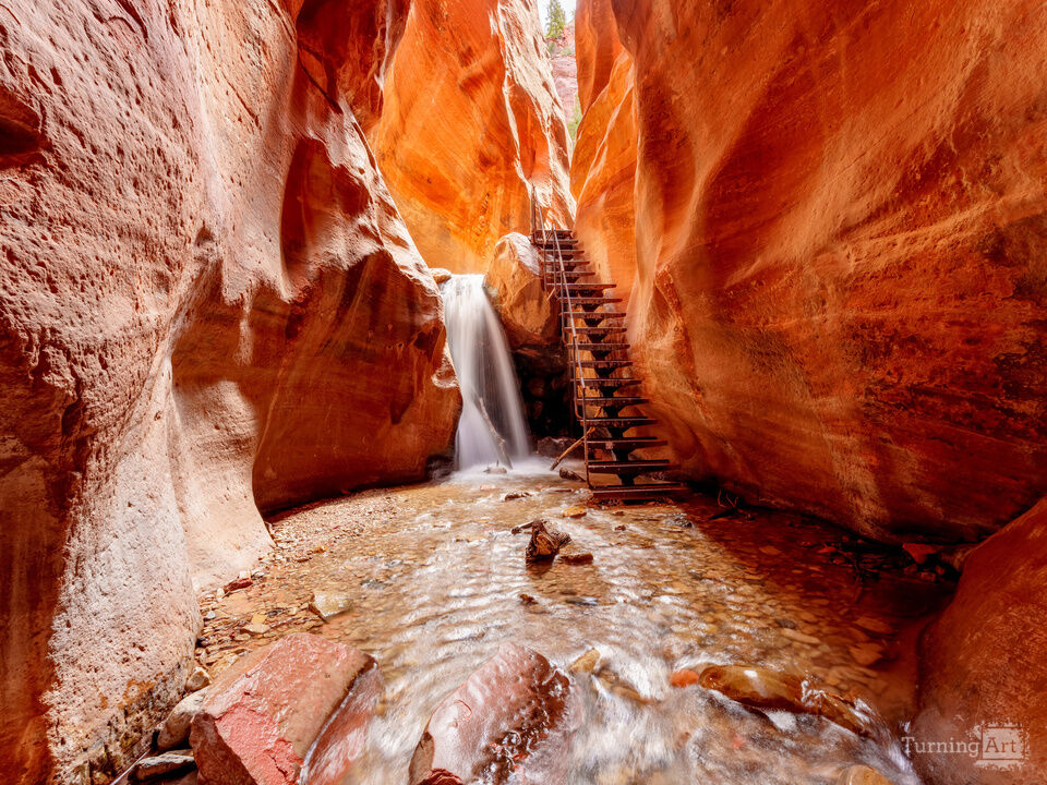 Glowing Kanarra Falls Staircase