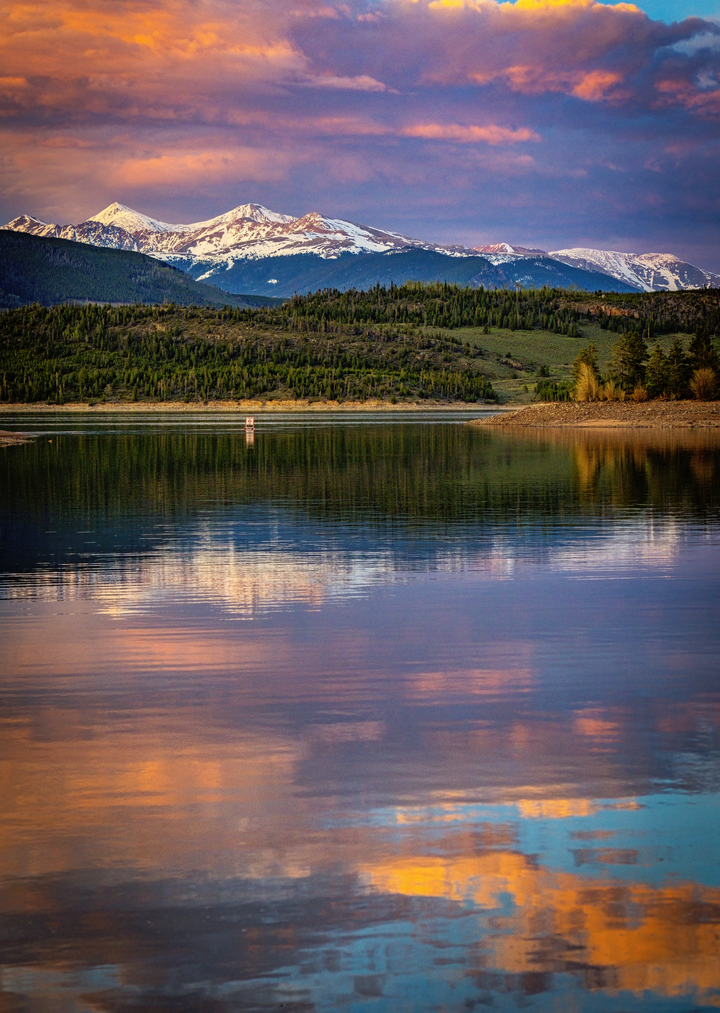 Grays and Torreys Beneath A Painted Sky